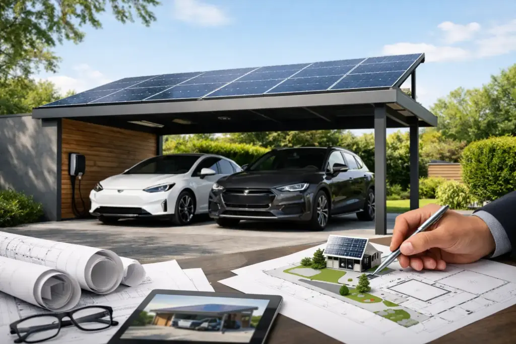 Photovoltaik Garage Carport richtig planen