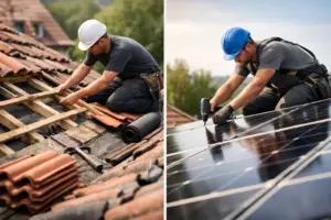 Dachsanierung versus Photovoltaik Montage planen