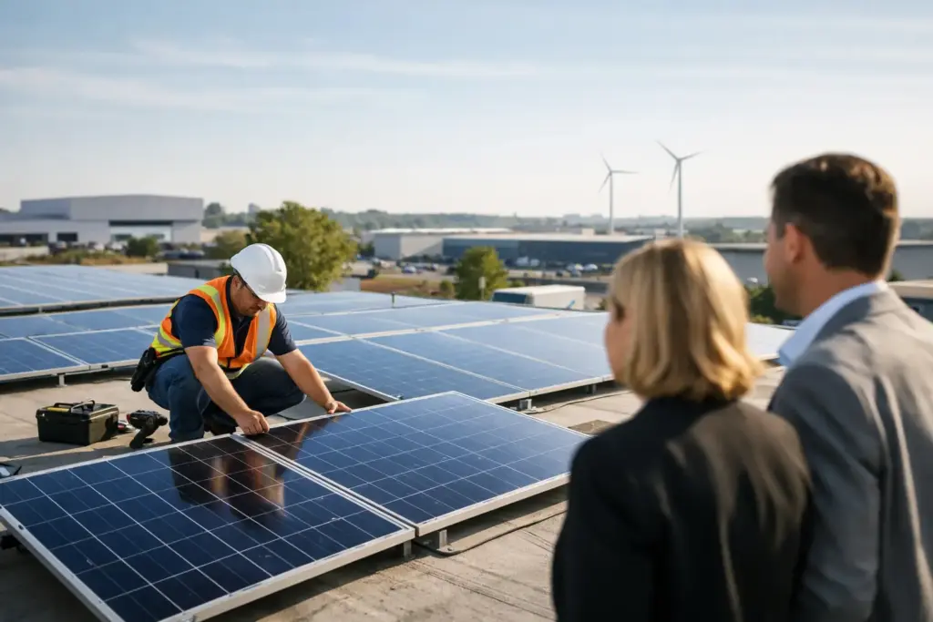 Leitfaden Photovoltaik für Gewerbebetriebe